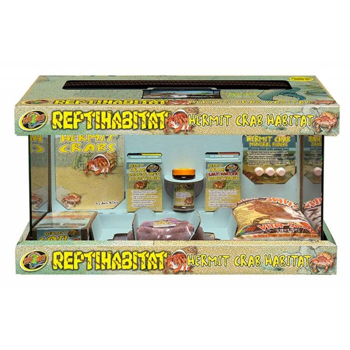 Reptihabitat Hermit Crab Kit With Terrarium (51x25x30 cm)