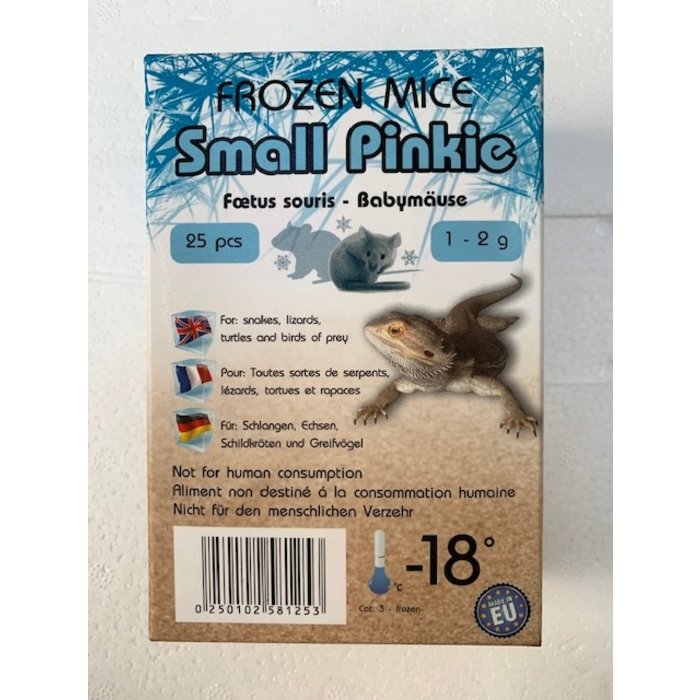 diepvries muis pinkie 1-2 gr 25st