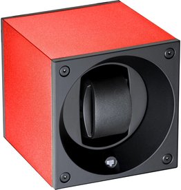 Swiss Kubik Watchwinder alu red