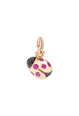 DoDo Charm Ladybug (zwarte diamant en robijn)