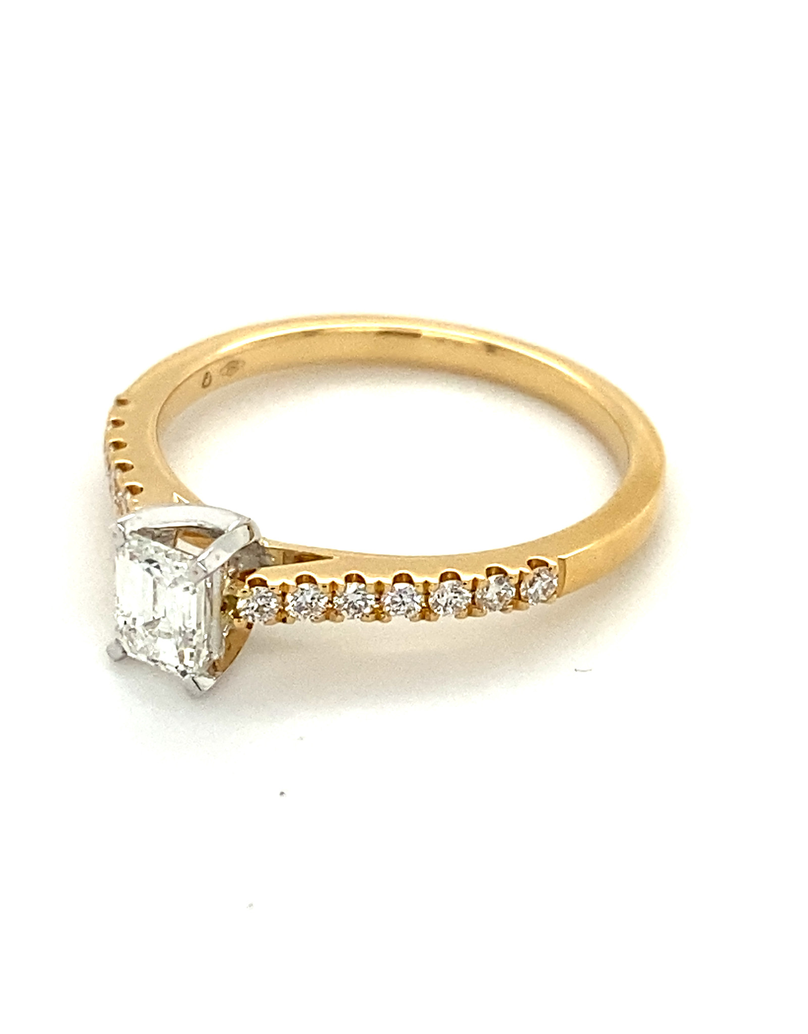 Ring geel goud diamant