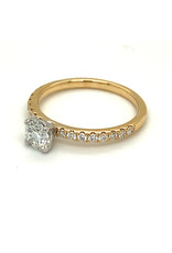 Ring geel en wit goud diamant