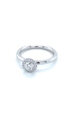 Ring wit goud diamant