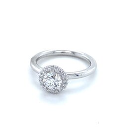 Ring diamant wit goud