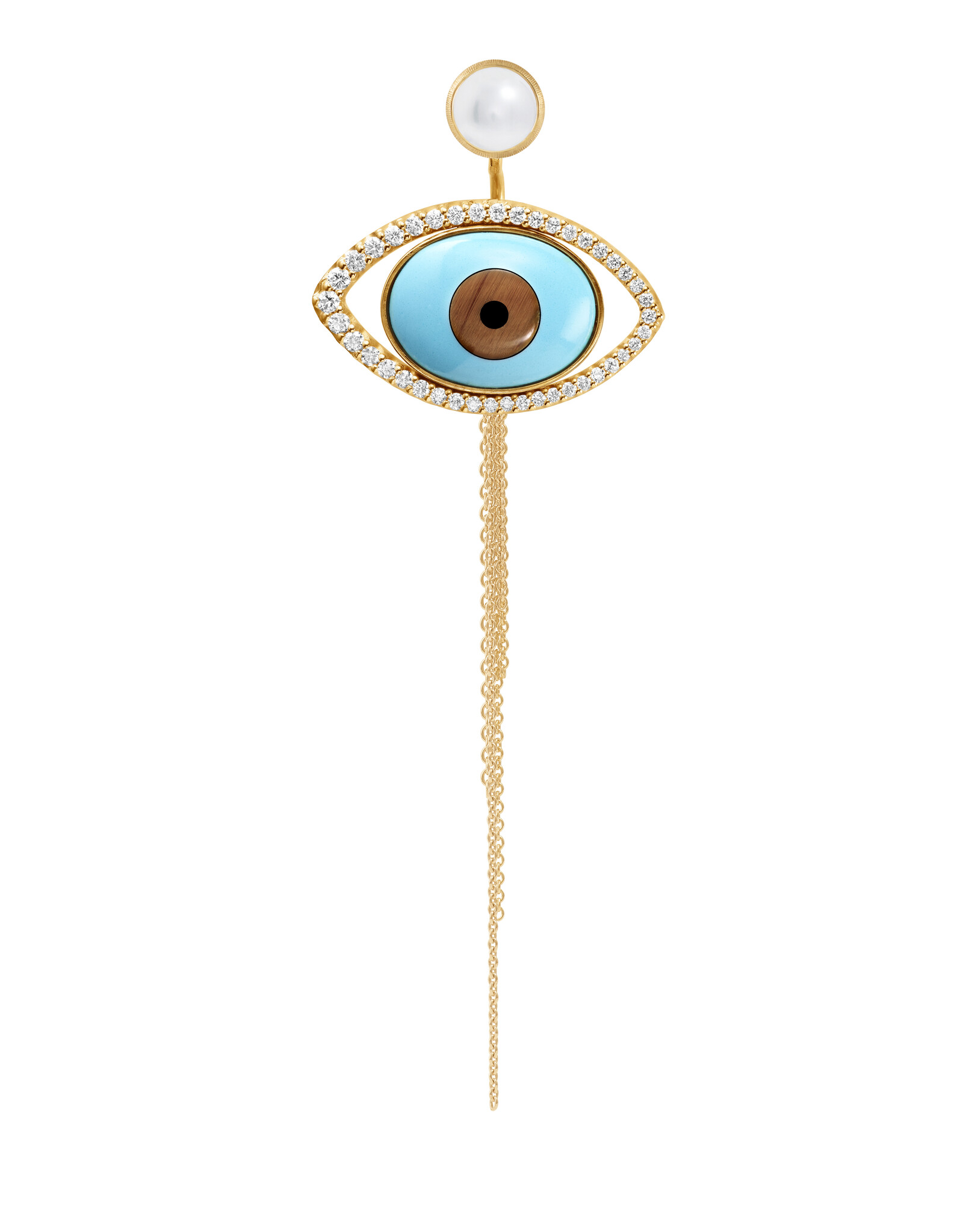 Ole Lynggaard Hanger voor oorringen Evil Eye - links