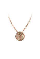 Bigli Collier Mini Waves bruine diamant