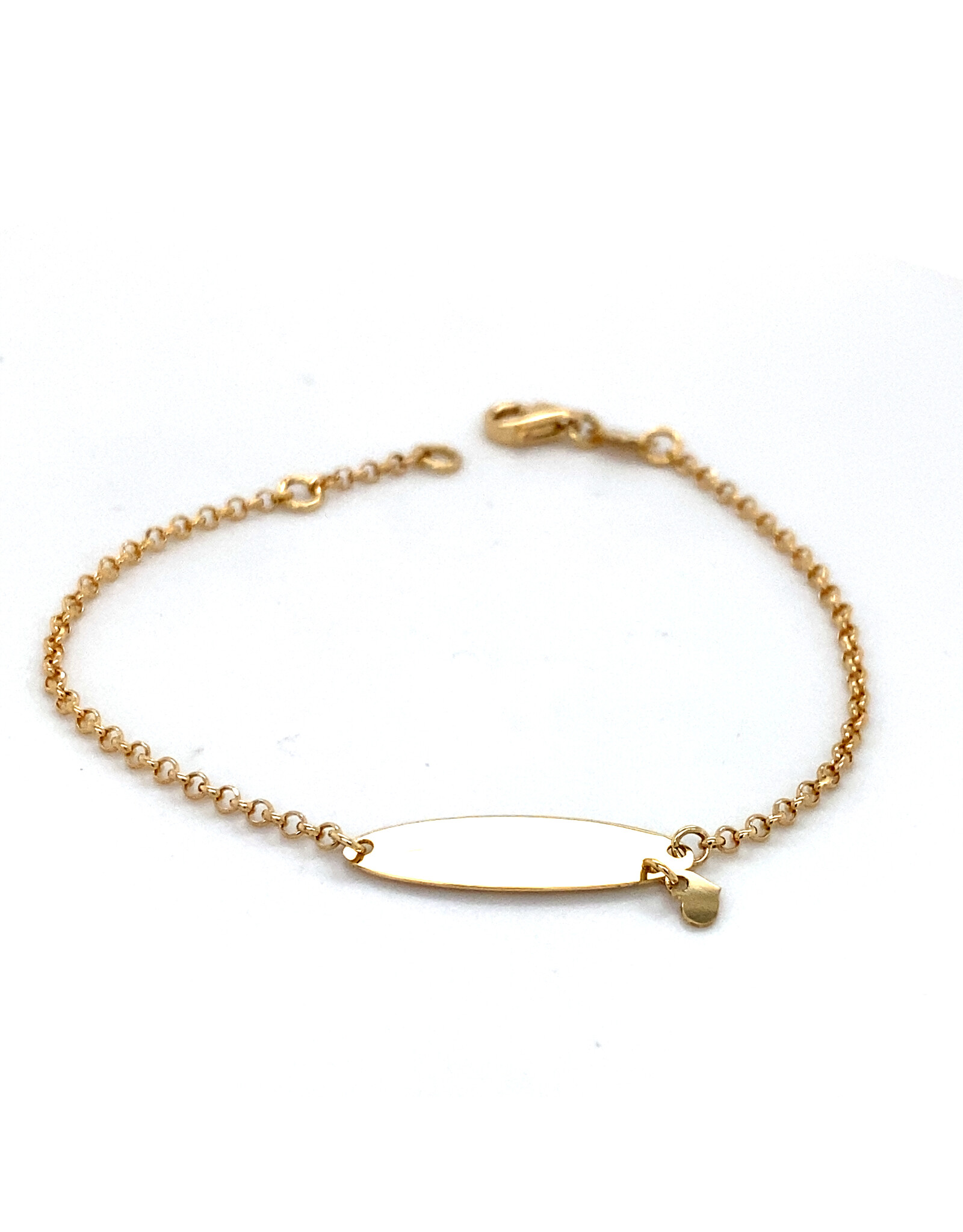 Armband geel goud hartje