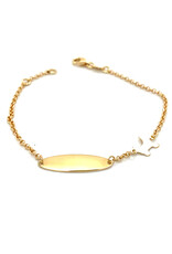 Armband geel goud hondje