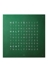 QLOCKTWO Frontpaneel Wandklok classic, green Velvet