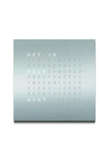 QLOCKTWO Frontpaneel Wandklok Stainless Steel (NL)