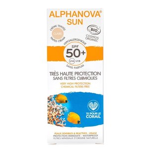 Alphanova SUN Bio Hypoallergeen Getinte Crème SPF50+ 50g