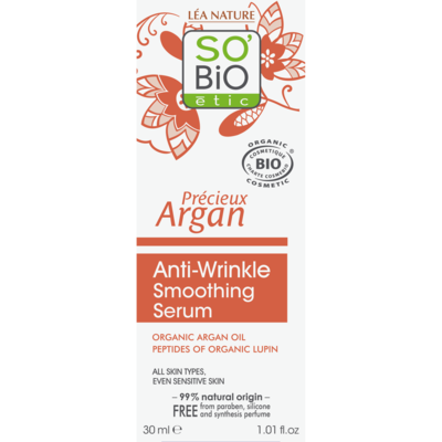 SO'BiO étic Précieux Argan Anti-Wrinkle Smoothing Serum 30ml