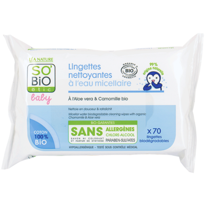 SO'BiO étic Baby Cleansing Wipes 70st.