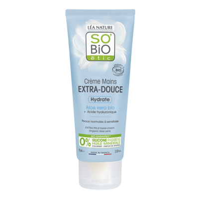 SO'BiO étic Extra Mild Hand Cream Aloe Vera 75ml