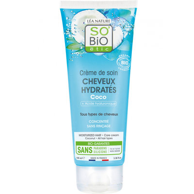 SO'BiO étic Hydrated Hair Coco Conditioning Cream 100ml
