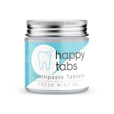 Happy Tabs Toothpaste Tablets Fresh Mint with Fluoride 80st.