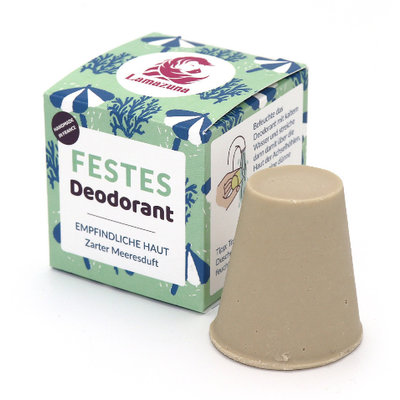 Lamazuna Vaste Deodorant Gevoelige Huid Zachte Zeebries 30g
