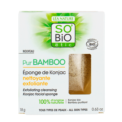 SO'BiO étic Exfoliating Cleansing Konjac Facial Sponge 18g