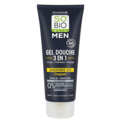 SO'BiO étic MEN Shower Gel 3in1 Ginger 200ml