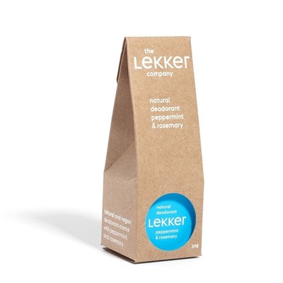 The Lekker Company Natural Deodorant Peppermint & Rosemary 30ml