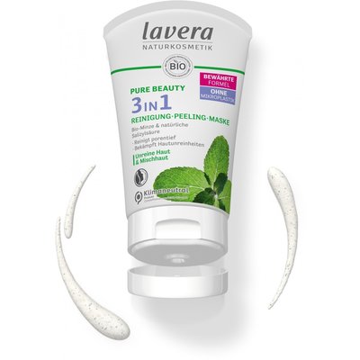 Lavera Pure Beauty 3in1 Wash, Scrub  Mask 125ml
