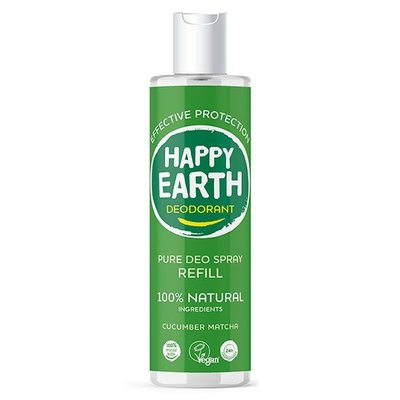 Happy Earth Pure Deo Spray Refill Cucumber Matcha 300ml