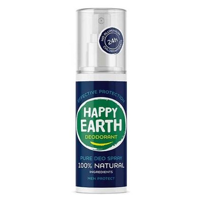 Happy Earth Pure Deo Spray Men Protect 100ml