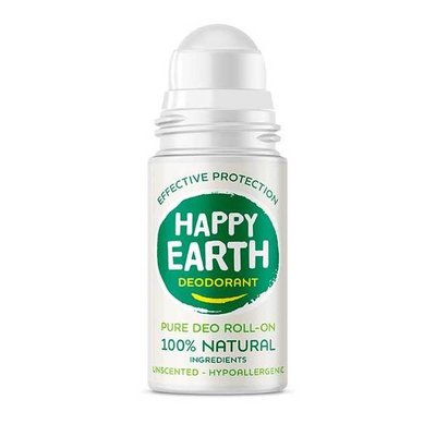 Happy Earth Pure Deo Roll-On Unscented 75ml