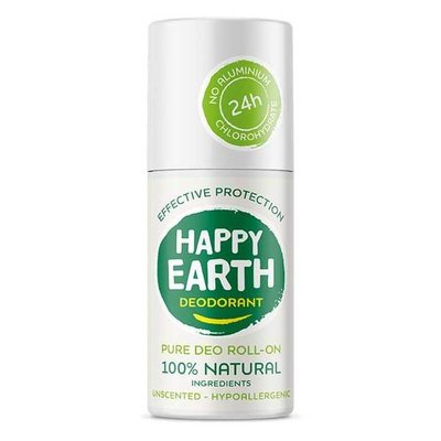 Happy Earth Pure Deo Roll-On Unscented 75ml