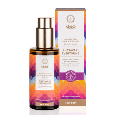 Khadi Ayurvedic Elixir Body Oil Shatavari Everyoung 100ml