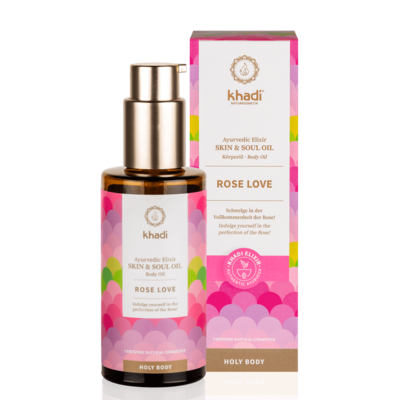 Khadi Ayurvedic Elixir Body Oil Rose Love 100ml