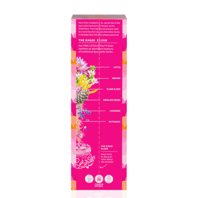 Khadi Ayurvedic Elixir Body Oil Pink Lotus Beauty 100ml