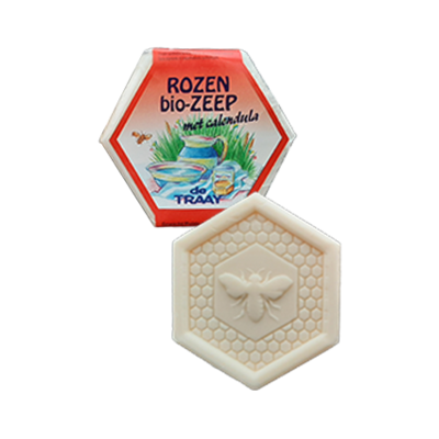 De Traay Biologische Zeep Rozen met Calendula 100g of 250g