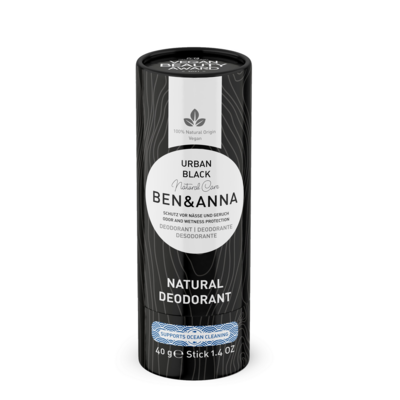 BEN&ANNA Deodorant Stick Papertube Urban Black 40g
