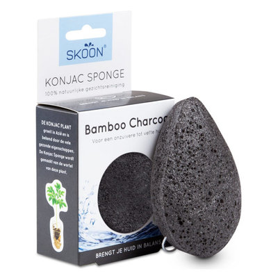 Skoon Konjac Sponge Bamboo Charcoal