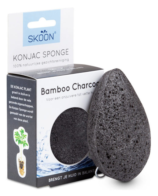 betalen Vergelijken skelet Skoon Konjac Sponge Bamboo Charcoal - Natuurlijk Zuiver