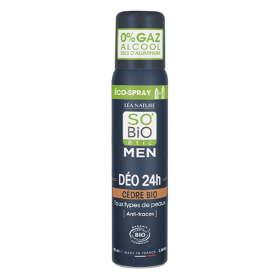SO'BiO étic MEN 24h Deo Eco-Spray Cedar 100ml