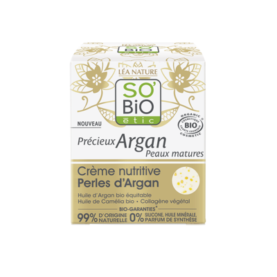 SO'BiO étic Précieux Argan Argan Pearls Nourishing Cream 50ml