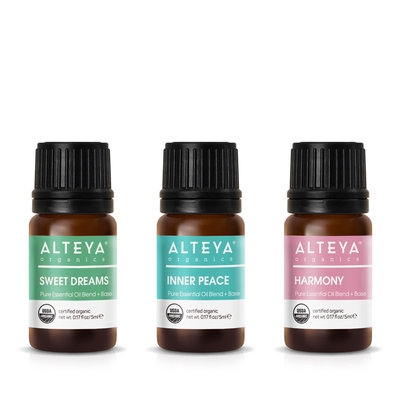 Alteya Organics Essential Oil Set Relax & Nighttime 3x5ml