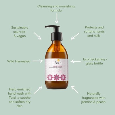 Fushi Wellbeing Soothing Tulsi & Jasmine Hand Wash, 230ml