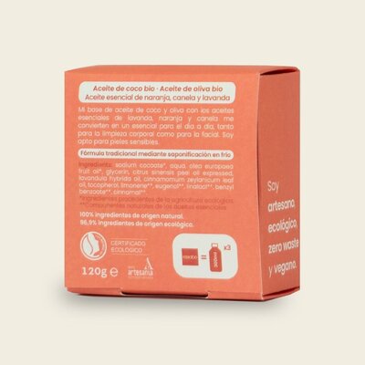 Essabó Organic Soap Bar Essential - 120gr of Sample 10gr