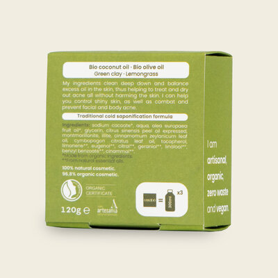 Essabó Eco zeep Oily skin - 120gr of Sample 10gr