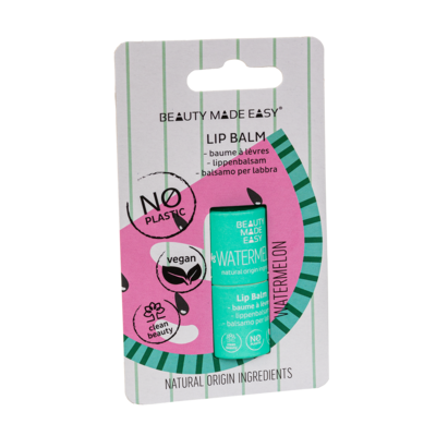 Beauty Made Easy Lip Balm Watermelon -Vegan-Plastic Free 5,5gr