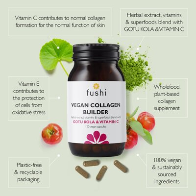 Fushi Wellbeing Vegan Collageen vorming, 120 veganistische capsules