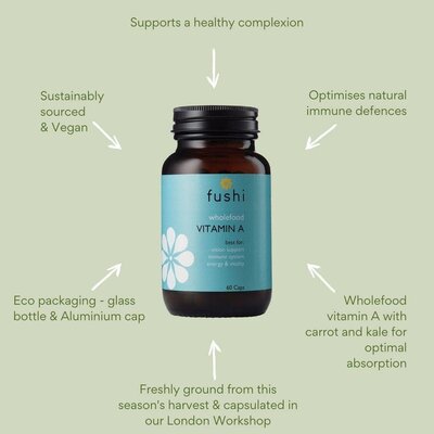 Fushi Wellbeing Vitamine A, 60 veganistische capsules