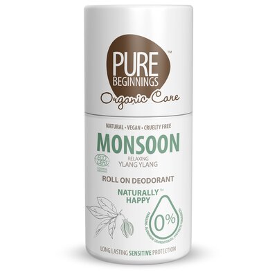 Pure Beginnings Roll on deodorant -Monsoon - Relaxing Ylang Ylang - 75ml