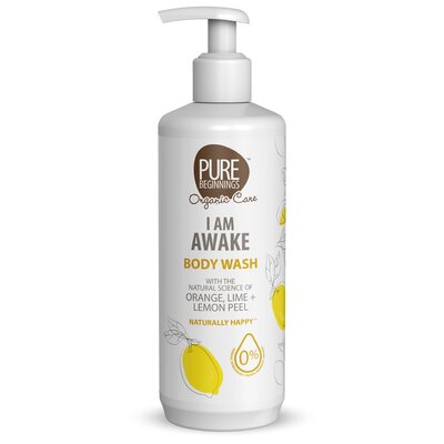 Pure Beginnings I Am Awake - Body Wash - Orange, Lime + Lemon peel - 500ml