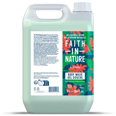 Faith in Nature Body Wash Aloe Vera - Refill - 5 Liter