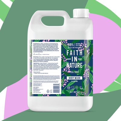 Faith in Nature Body Wash Tea Tree - Refill - 5 Liter