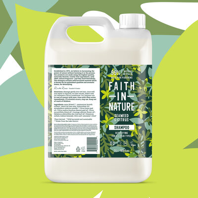 Faith in Nature Shampoo Seaweed & Citrus – Refill - 5 Liter